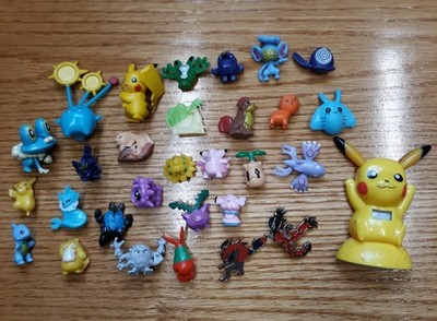 Vintage PK China Pokemon Mini Figures Lot 30+ Plus Wendy's Pikachu Clock