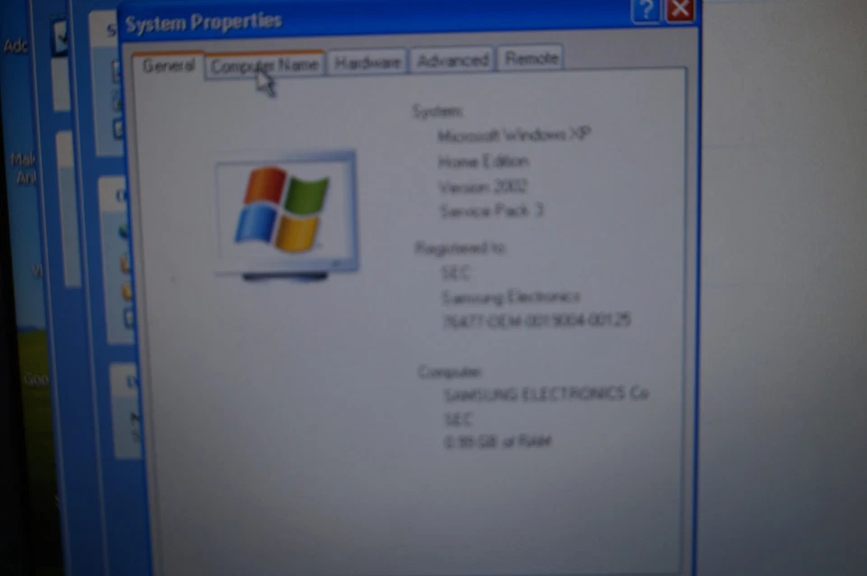 SAMSUNG NP-NC10 Netbook Laptop Blue 10.25" Win XP 1GB RAM 237GB HD WORKING C152 - Image 3 of 4