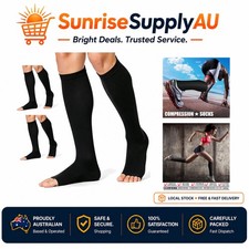 3 Pairs Compression Socks 15-20 mmHg for Fitness, Travel & Medical Use