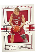 2016 Panini National Treasures Collegiate Red #4 Blake Griffin /49 Sooners