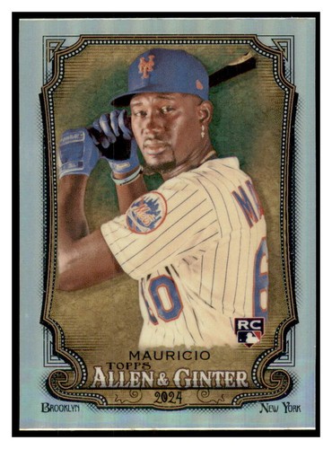 Ronny Mauricio 2024 Topps Allen & Ginter #67 Chrome Refractors RC New York Mets