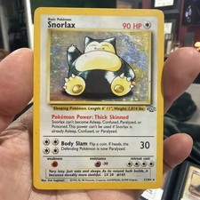 🔰 Carta Pokemon rara Snorlax 11/64 Jungle Holo 1999 WOTC HP