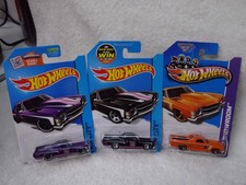 Hot Wheels Lot Of 3 1971 Chevy El Camino Black Orange Purple Hot Wheels Lot Of 3 1971 Chevy El Camino Black Orange Purple