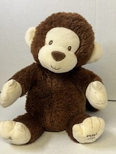 Gund Baby Clappy the Monkey Sing  Play Interactive Plush Baby Toy 14  - Works