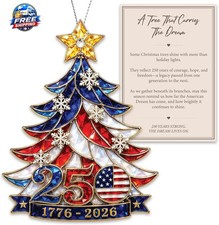 250 Anniversary USA Merchandise - Christmas Ornament 2026 - United States 250th