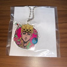 JoJo's Bizarre Adventure Golden Wind Acrylic Charm Giorno Giovanna with Chain