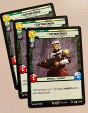 Star Wars Unlimited LOF 83 Captain Enoch Captain of the Guard x3 Play Set