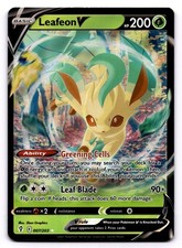 Leafeon V 007/203 Ultra Rare Pokemon TCG SWSH07: Evolving Skies NM