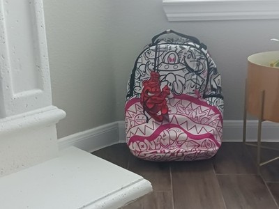 Pink Black And White Sprayground Backpack Limited Edition