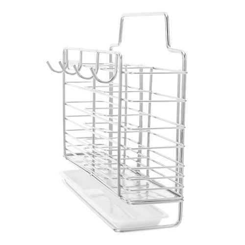  Porta Utensili Cucina Acciaio Inox Ispessito Bacchette Tubo Organizzatore - Foto 11 di 12