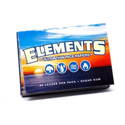 5x Elements 1 1/2 Ultra Thin Rice Rolling Papers Smoking Supplies Bulk New 1.5''