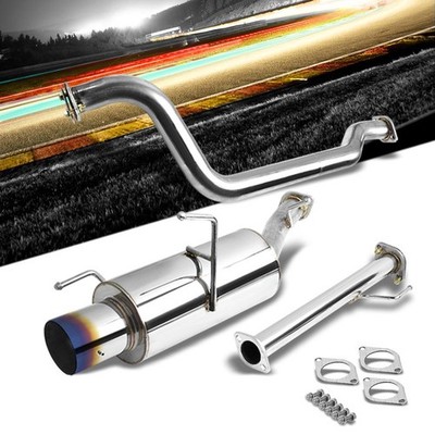 Exhaust Catback System 4'' Muffler Exhaust Tip For 02-06 Sentra SE-R / SPEC-V 2.5