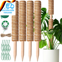 Monstera Rankhilfe, 4 StüCk 41CM Moosstab FüR Monstera, Pflanzstab Kokos Mit Zub