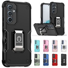 For Samsung Galaxy A56 A55 A54 A35 A25 Rugged Heavy Duty Phone Case Ring Stand