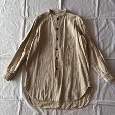 Nest Robe Cotton Linen Shirt Blouse Free Size Natural Color From Japan