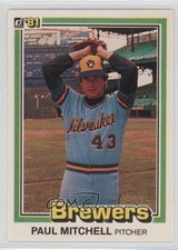 1981 Donruss Paul Mitchell #205 0b3