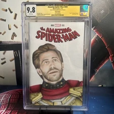 Amazing Spider-Man #800 Blank Cover With Tiffany Reed (Groves) Original Art CGC