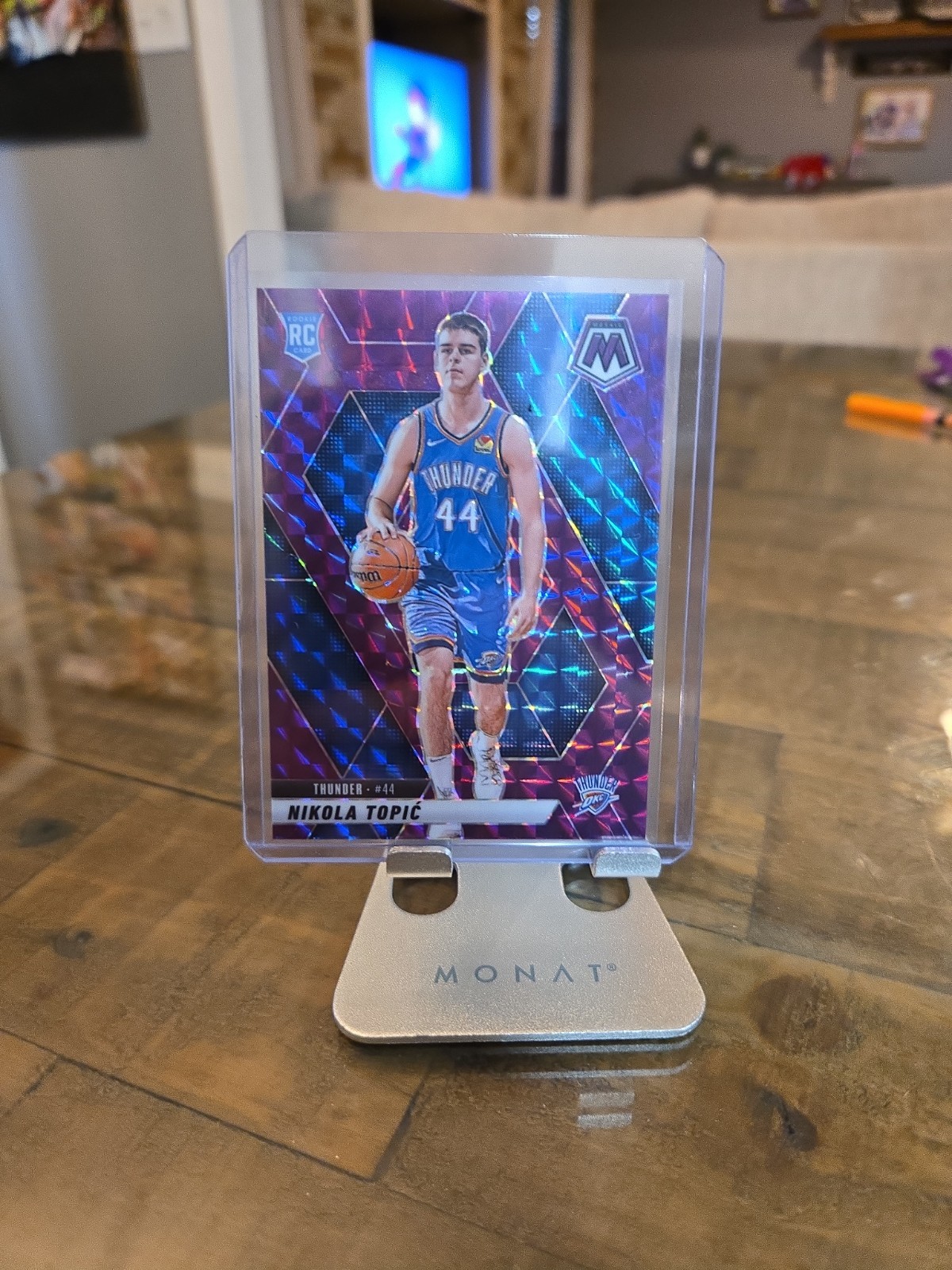 2024-25 Panini Mosaic Rookies Purple Prizm /99 Nikola Topic #242 Rookie RC