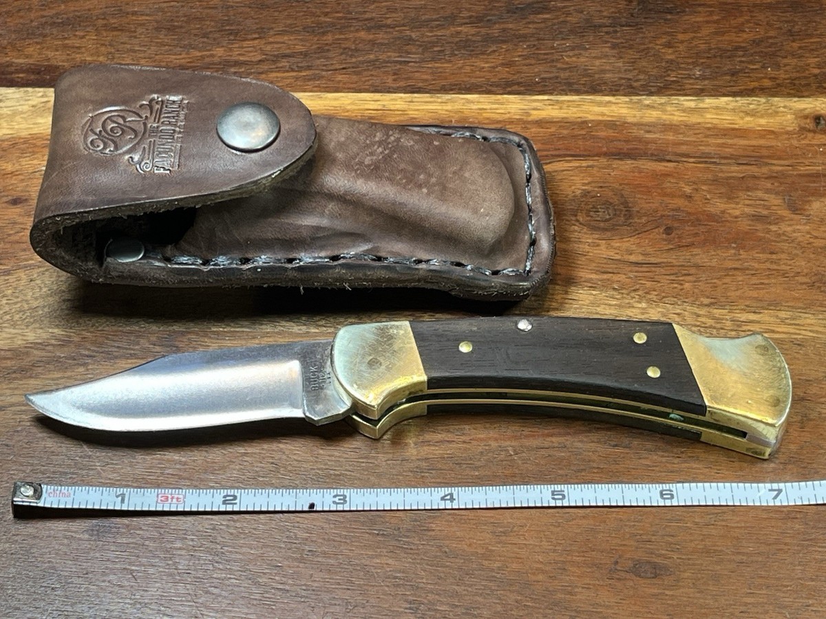 Vintage BUCK 112 Ranger Knife 2 Dot 3 Pin Handle No Nail