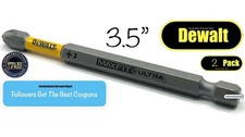 2 Pack Dewalt Maxfit Ultra PH3 Drill Bit Impact Ready Phillips 3 3.5" In