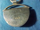 Vintage STERLING Silver NECKLACE w FUSED DICHORIC GLASS PENDANT 24gm — photo 3