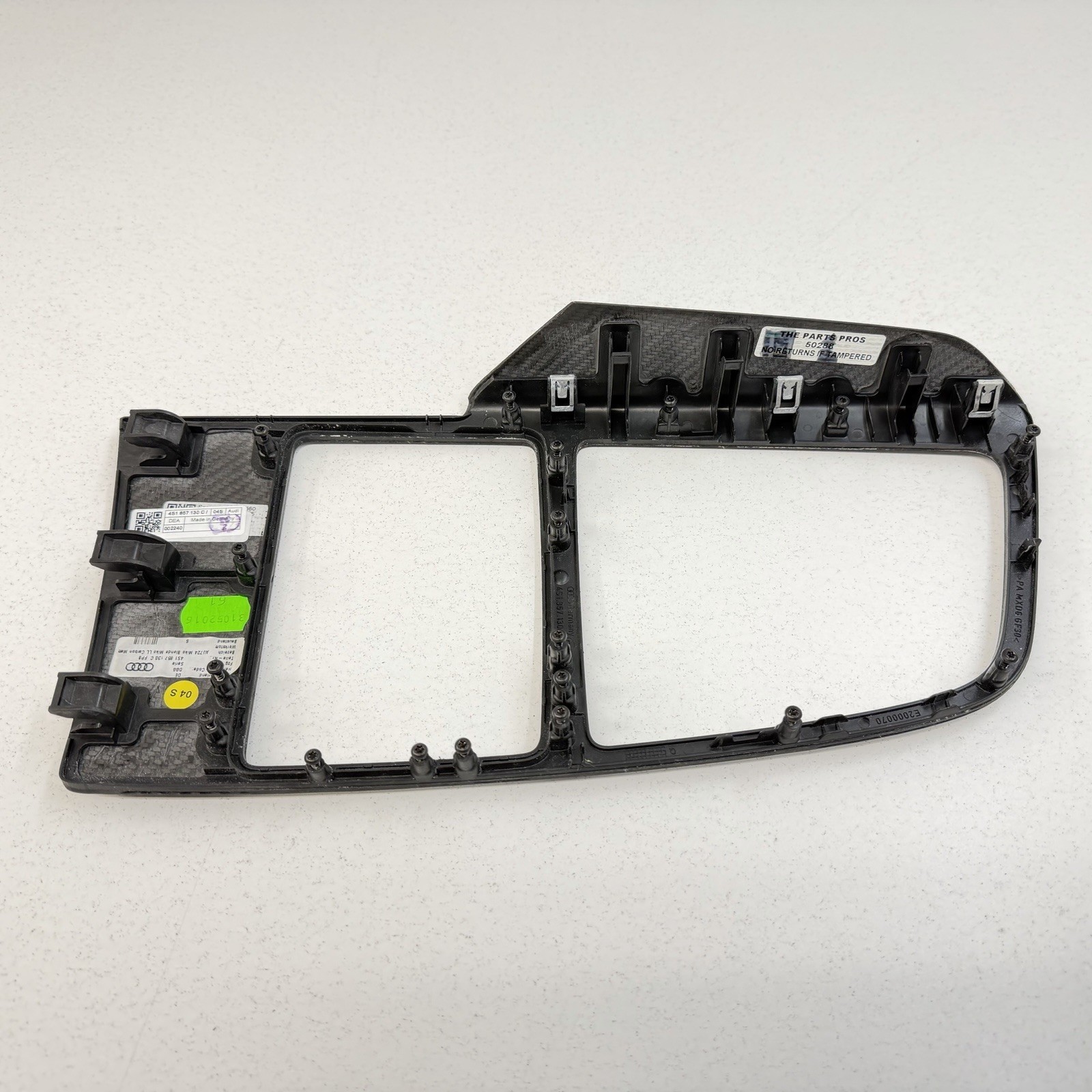 17-23 Audi R8 Interior Matte Carbon Fiber Trim Panel Doors Console Dash Set OEM
