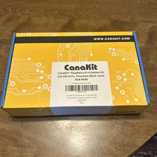 CanaKit Raspberry Pi 4 Starter Kit 4GB RAM 32GB EVO+ Premium Black Case 