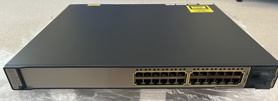 Cisco WS-C3750E-24PD-S 24-Port Gigabit PoE Switch Stackable- Never Used