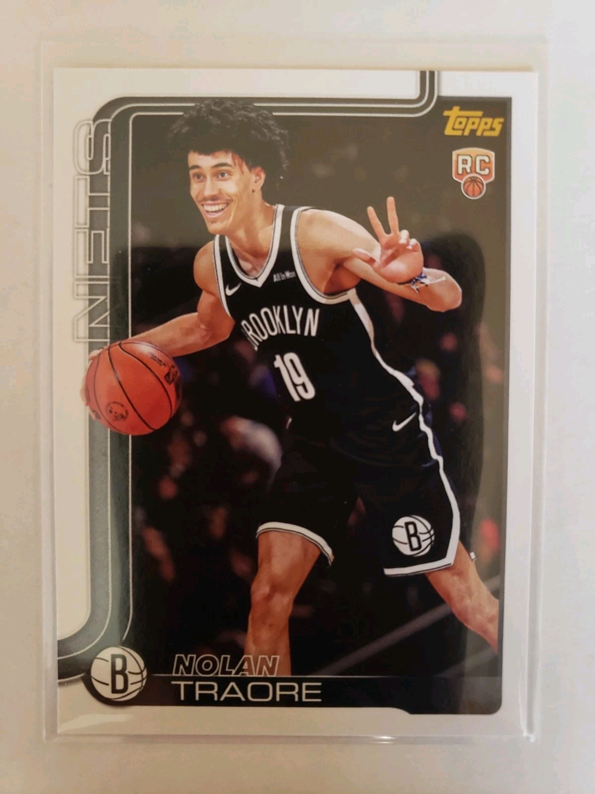 2025-26 Topps Flagship Nolan Traore Golden Mirror Rookie SSP #219 Nets RC