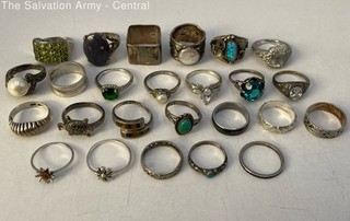 Modern Sterling Silver Fine Jewelry Designer Band Rings Size 5 8 Lot