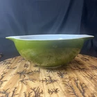 Vintage Pyrex Verde Avocado Green Cinderella Bowl 4 Quart 444 Mixing Bowl