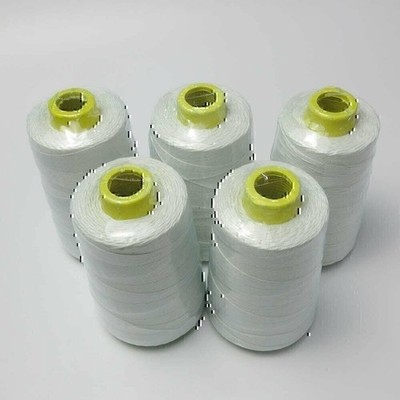 evernice 5 Cones Polyester White Thread for Newlong Fischbein Portable Bag...