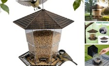 Bird Feeders for Outdoors Hanging, Gazebo Wild Bird Seed Feeder for Outside