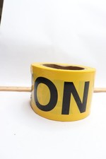 Brady Caution Barricade Tape Polyethylene 3" W x 200' L Y76710