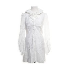 Anja Gockel London, Blusenkleid, Größe: S, Weiß, Baumwolle/Elasthan #PAL