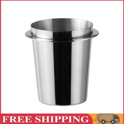 Coffee Dosing Cup Stainless Steel Cafe Tool for Espresso Machine (Silver 58mm)