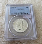 1950 D FRANKLIN HALF DOLLAR PCGS MS-64 - UNCIRCULATED - 50C