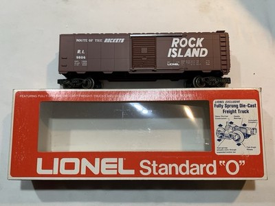 LIONEL ROCK ISLAND BOX CAR 6-9806  STD.  O SCALE FREIGHT
