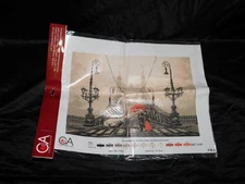 CoA Collections D Art Foggy Night in Budapest Printed Cross Stitch Aida Europe