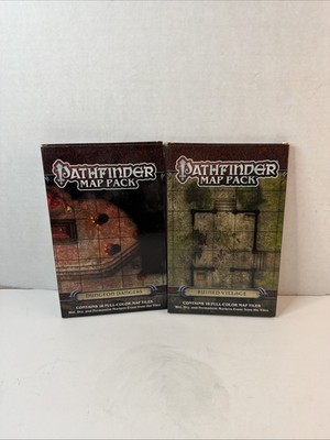 Pathfinder Map Pack Lot: Dungeon Dangers & Ruined Village