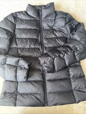 Marks & Spencer Feather & Down Stormwear Puffer Jacket UK 12 Black Lightweight