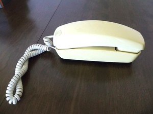 Vintage Technico TT-221W Desk / Wall Mount Push Button Telephone Off-White