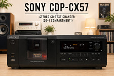 SONY CDP-CX57 RaRe Stereo CD-TEXT Changer 50 1 Compartment