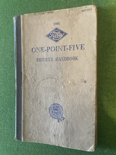 Riley 1.5 Drivers Original Handbook possible 1960s, Sixth Edition.