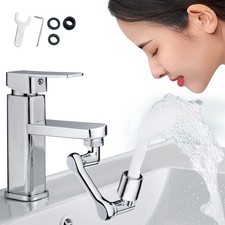 1080  Faucet Extender for Bathroom Sink, Rotating Faucet Extender Aerator, Swive