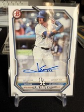 2026 Bowman Prospect Autograph Auto BPA-JT James Tibbs III Los Angeles Dodgers