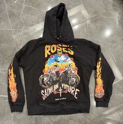 SAINT JHN x Future Roses Mens Black Hoodie Not A Cult Freebandz