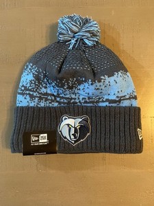 Memphis Grizzlies Beanie Blue design with 901, Rhinestone and Grizz Logo Memphis Grizzlies MVP Beanie Hat – Grizz MVP Store main image 4