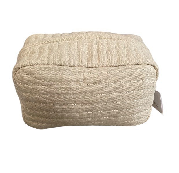Zara Home Beige Quilted Cosmetic Bag/Toiletry Bag