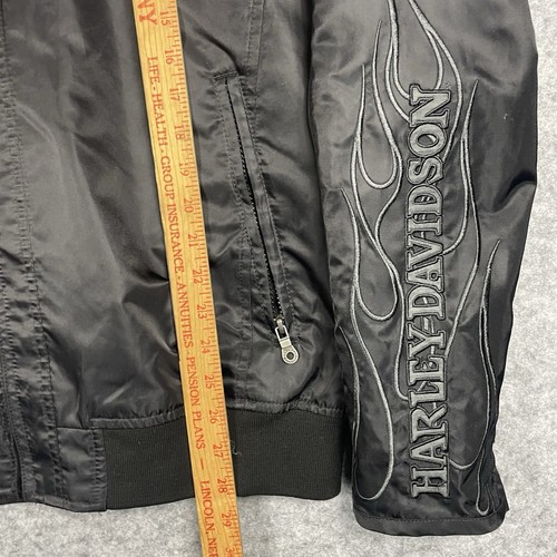 Harley-Davidson Motorcycles Jacket Mens XL Black Willie G Skull Embroidered - Bild 2 von 9